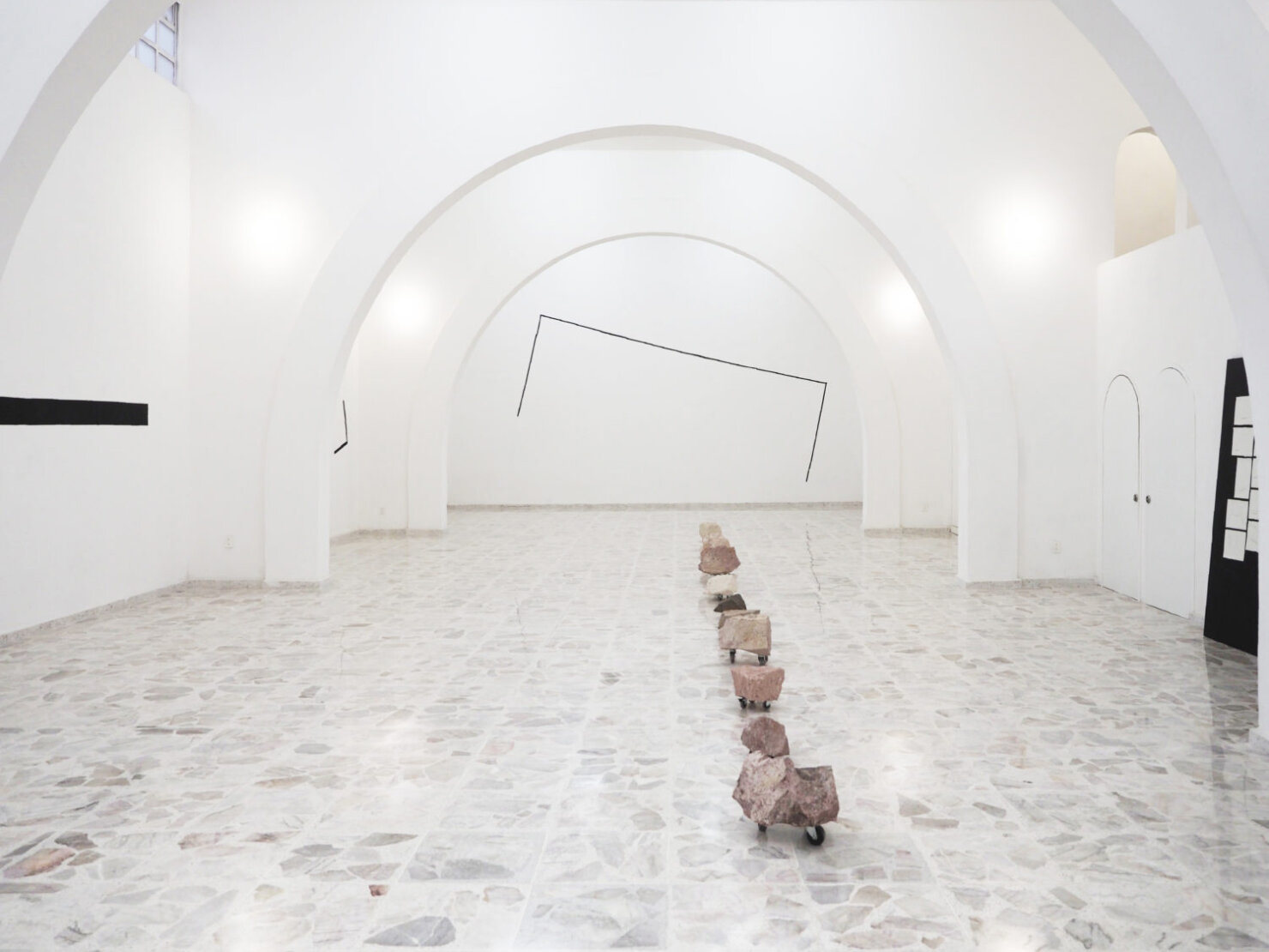 Matthieu Martin, Defensive Sculpture, contemporary art, exhibition, Mexico, art installation,