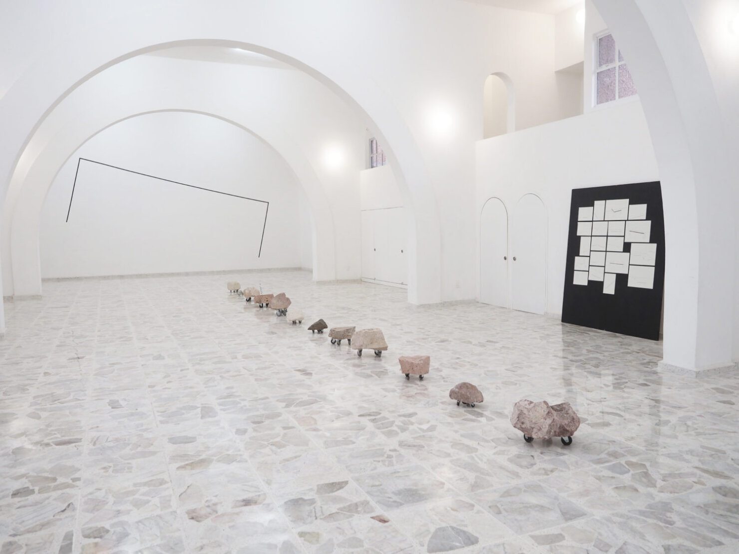 Matthieu Martin, Defensive Sculpture, contemporary art, exhibition, Mexico, art installation,